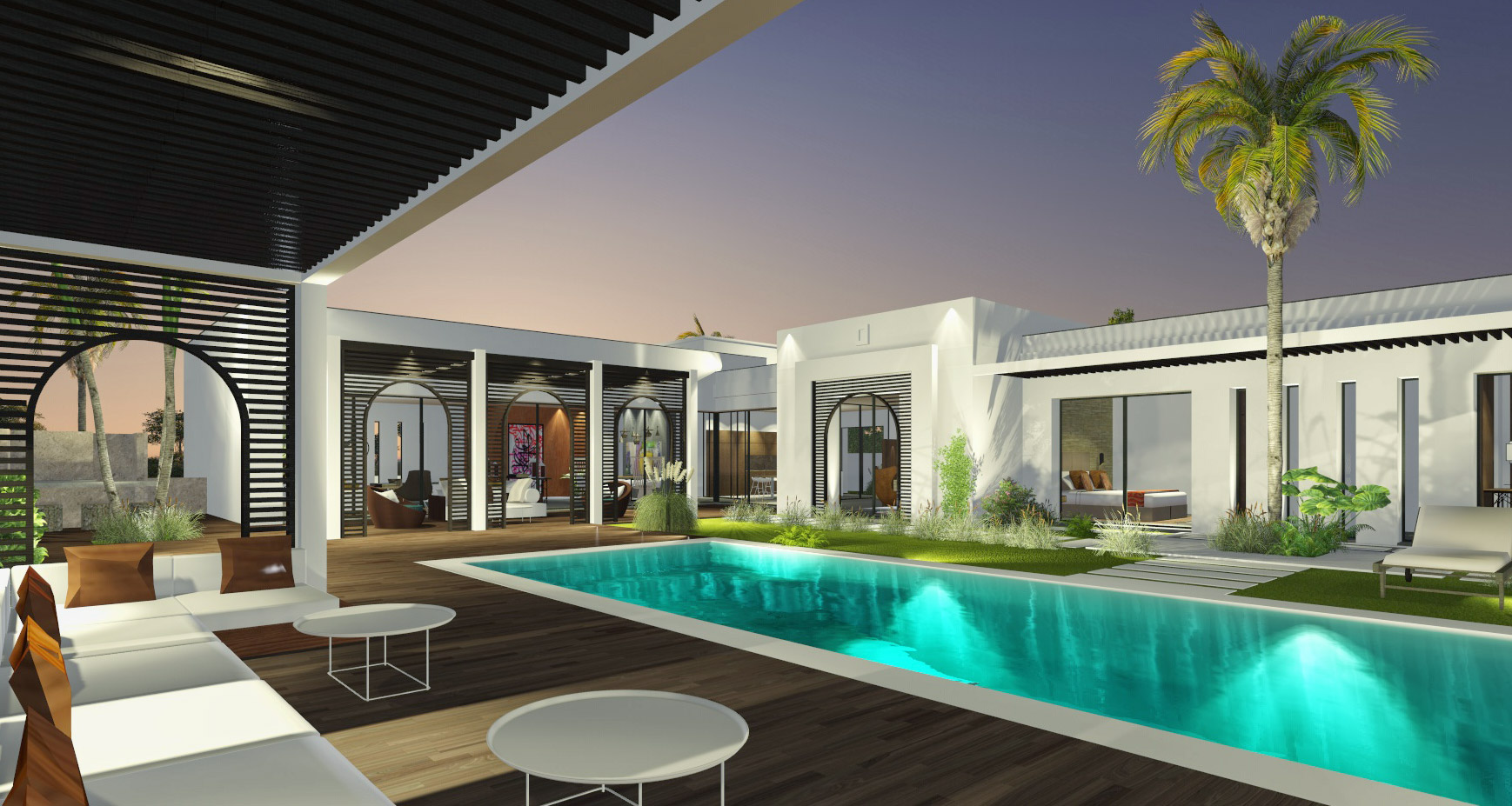 Villa La perle. Baie des Anges . Sousse Fusion Architectes