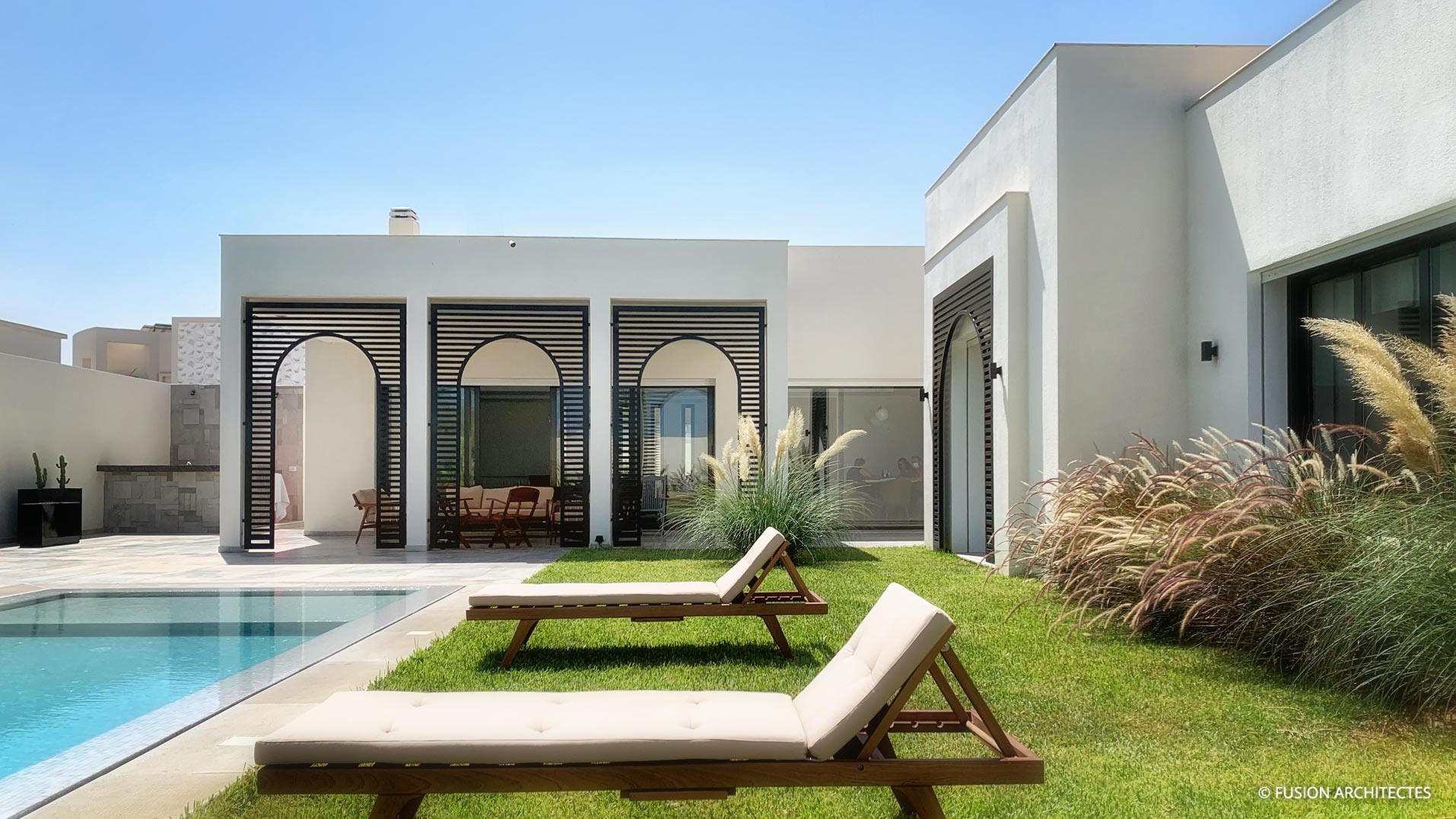 Villa La perle. Baie des Anges . Sousse Fusion Architectes